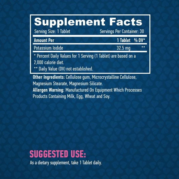 Potassium Iodide 32.5 mg / 30 Tabs - Image 2