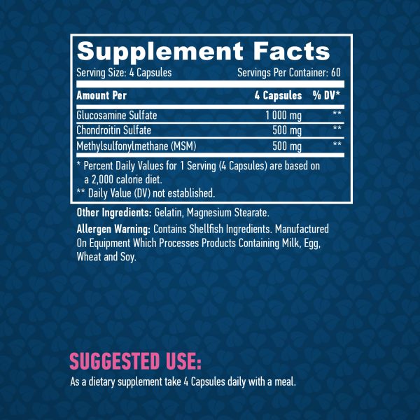 Glucosamine Chondroitin & MSM Complex / 240 Caps - Image 2