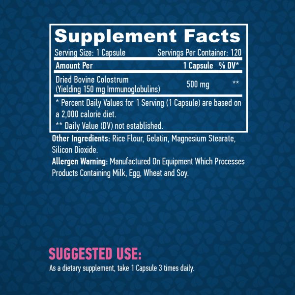 Colostrum 500 mg / 120 Caps - Image 2