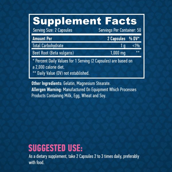 Beet root /Beta Vulgaris/ 500 mg / 100 Caps - Image 2