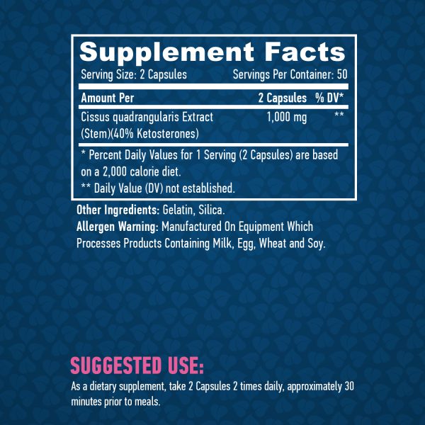 Cissus 500 mg / 100 Caps - Image 2