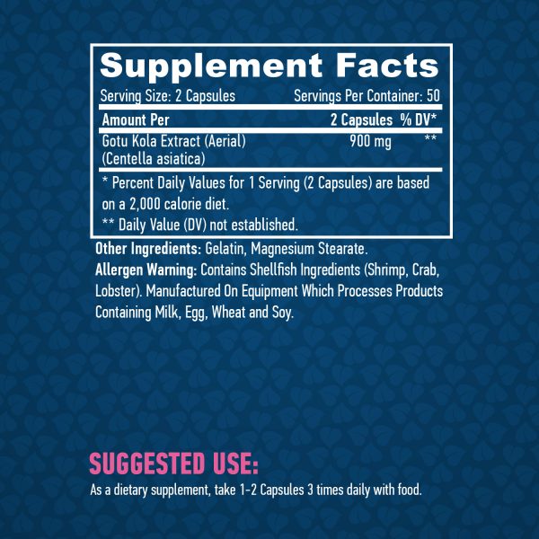 Gotu Kola Extract / 100 Caps - Image 2