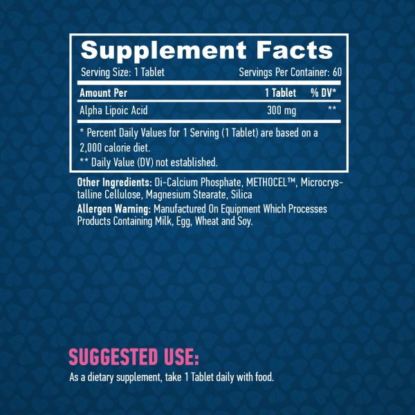 Time Release Alpha Lipoic Acid 300 mg / 60 Tabs - Image 2