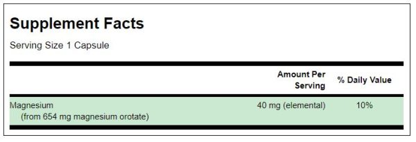 Magnesium Orotate / 60 Caps - Image 2