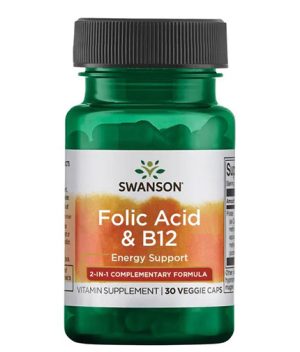 Folic Acid & B12 / 30 Vcaps