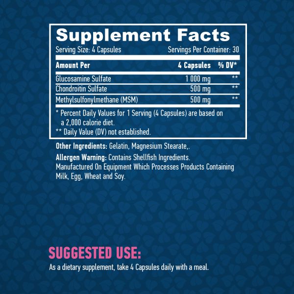 Glucosamine Chondroitin & MSM Complex / 120 Caps - Image 2