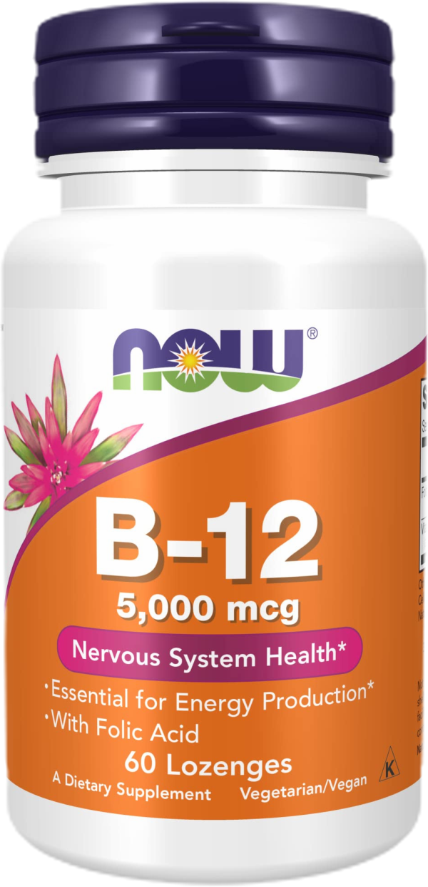 Vitamin B-12 5000 mcg with Folic Acid