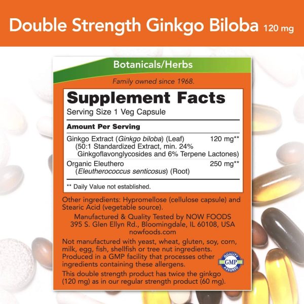 Ginkgo Biloba 120 mg / Double Strength - Image 2