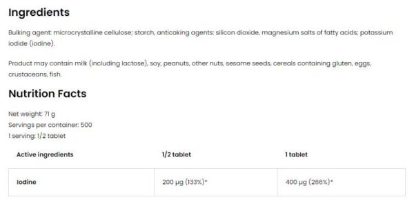 Iodine 400 mcg | Potassium Iodine - Image 2