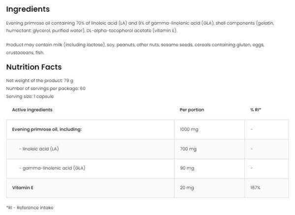 Evening Primrose Oil 1000 mg - Image 2