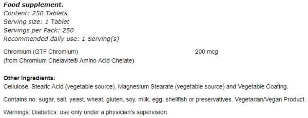 GTF Chromium 200 mcg - Image 2