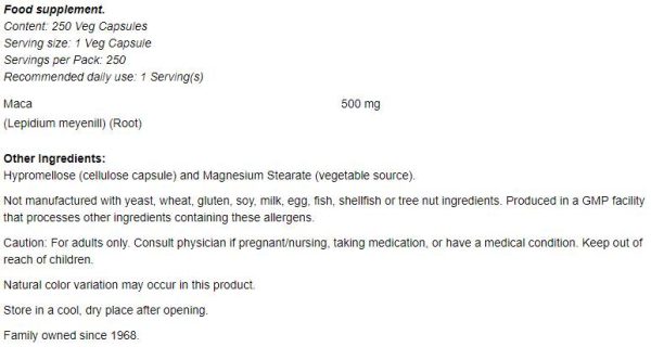 Maca 500 mg - Image 2