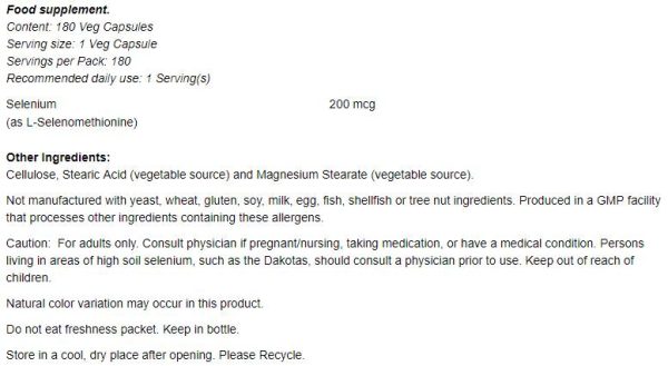Selenium 200 mcg - Image 2