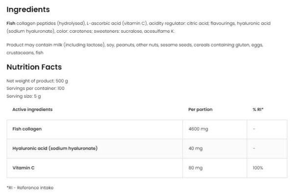 Marine Collagen & Hyaluronic Acid Powder | with Vitamin C - Image 2