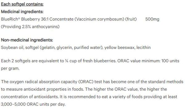 Super Strength Blueberry Concentrate 36:1 500 mg - Image 2