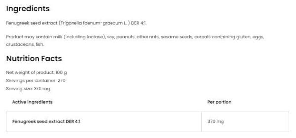 Fenugreek Extract / Powder - Image 2