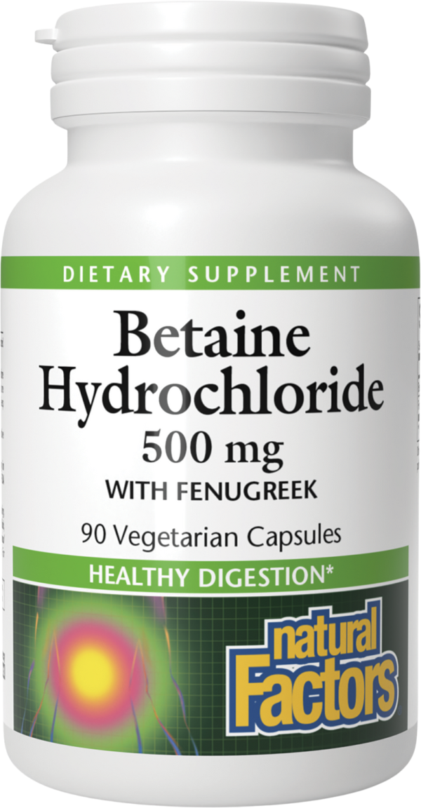 Betaine Hydrochloride with Fenugreek 500 mg