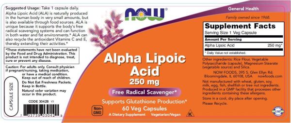 Alpha Lipoic Acid 250 mg - Image 2