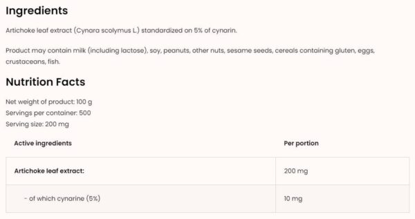 Artichoke Extract Powder - Image 2