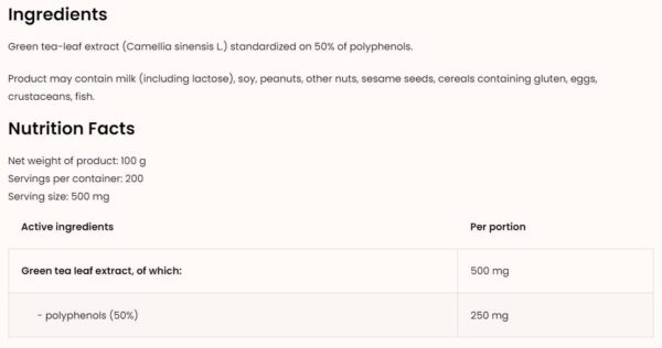 Green Tea Extract / Powder - Image 2