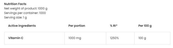 100% Vitamin C Powder - Image 2