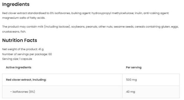 Red Clover 500 mg | with 8% Isoflavones - Image 2