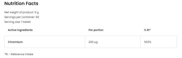 Chromium Lozenges 200 mcg - Image 2