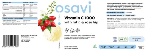 Vitamin C 1000 | with Rutin & Rose Hip - Image 2