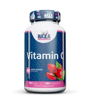 Vitamin C with Rose Hips 500 mg / 100 Caps