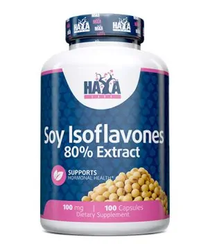 Soy Isoflavones 80% Extract NON-GMO 100 mg / 100 Caps