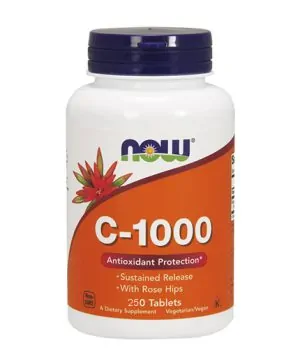 Vitamin C-1000 /Sustained Release with Rose Hips/ 250 Tabs