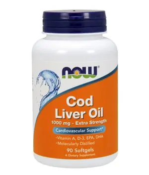 Cod Liver Oil 1000mg / 90Softgels.