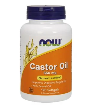 Castor Oil 650 mg / 120Softgels.