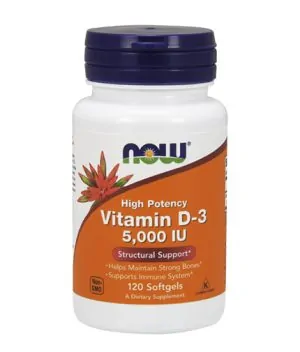 Vitamin D-3 / 5000 IU / 120 Softgels