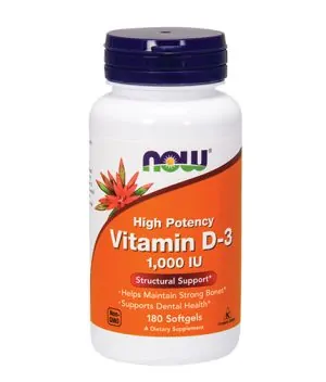 Vitamin D-3 / 1000 IU / 180 Softgels