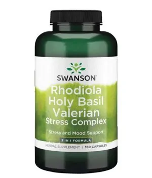 Rhodiola Holy Basil Valerian Stress Complex / 180 Caps