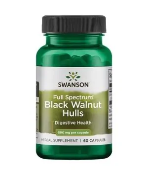 Black Walnut Hulls 500mg. / 60 Caps