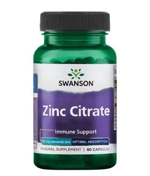 Zinc Citrate 50mg. / 60 Caps