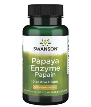 Papain Papaya Enzyme 100mg. / 90 Vcaps