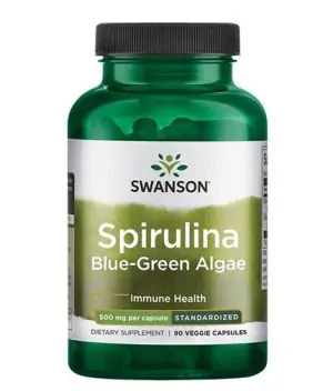 Std Spirulina Blue-Green Algae 10% Phycocyanin 500mg. / 90 Vcaps