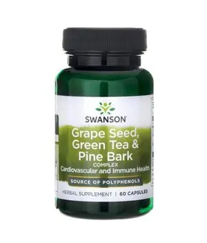 Grape Seed, Green Tea & Pine Bark Complex / 60 Caps