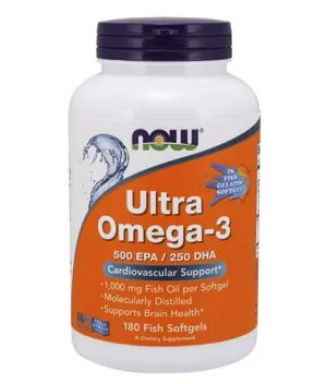 Ultra Omega 3 / 180 Fish Gelatin Softgels