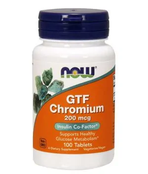 GTF Chromium 200mcg / 100 Tabs