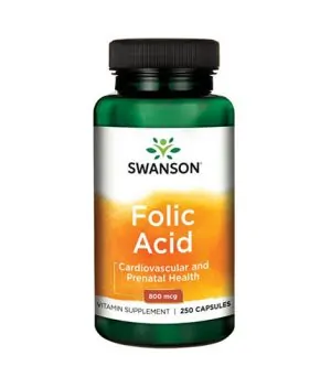 Folic Acid 800mcg. / 250 Caps.