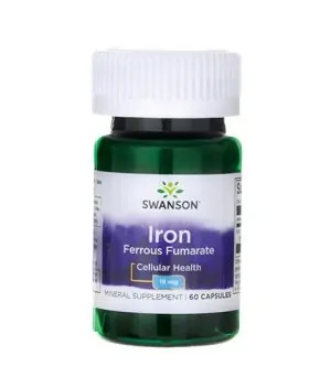 Iron Ferrous Fumarate 18mg. / 60 Caps