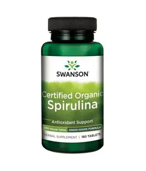 Certified Organic Spirulina 500mg. / 180 Tabs