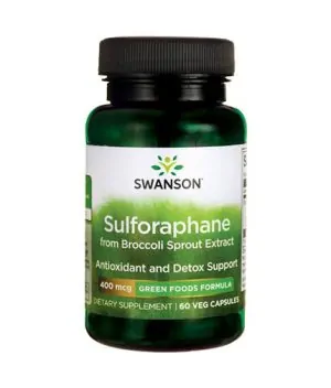 Sulforaphane from Broccoli Sprout Extract 400mcg. / 60 Vcaps