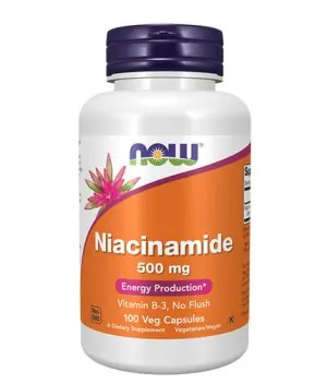 Niacinamide /Vitamin B-3/ 500 mg / 100 Caps