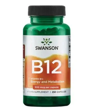 Vitamin B12 500 mcg / 250 Caps