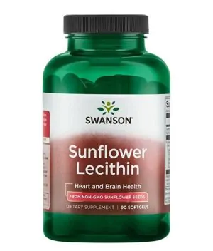 Sunflower Lecithin from Non-Gmo Sunflower Seeds 1200 mg / 90 Softgels